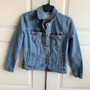 WOMENS - sz small OLD NAVY blue denim jacket, trucker, button front, 4 pocket